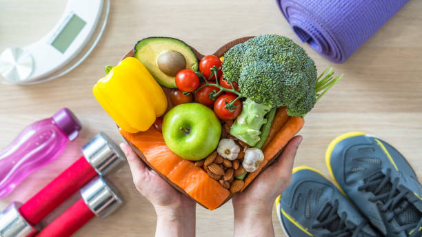 Healthy food, vegetables, fruits and nutritious foods